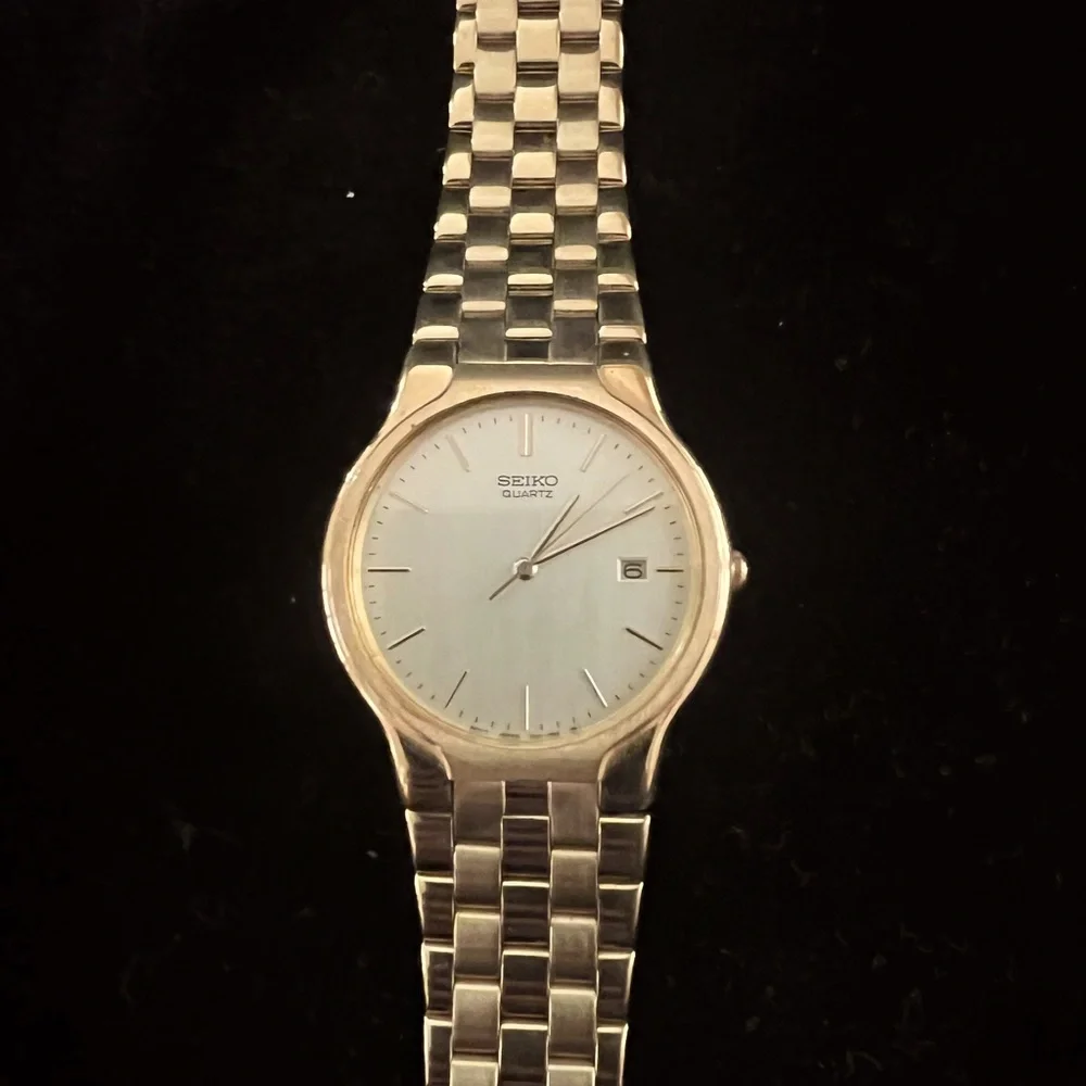 Vintage Seiko Dial Date, Water Resistant Gold Watch, Tested and Working - Picture 5 of 12